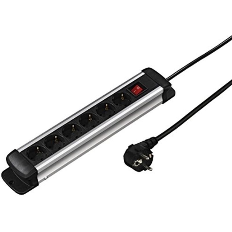 Multiprise 6 prises Pro-S 60S avec interrupteur 3,0 m - Hama