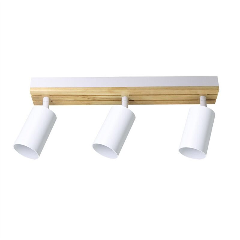 Multiprise réglable Waikato 3xGU10 blanche/bois 16,5 x 38 x 5,5 cm Multiprise réglable Waikato 3xGU10 blanche/bois 16,5 x 38 x 5,5 cm