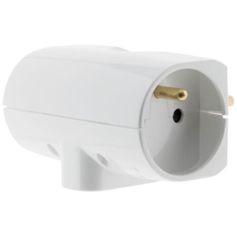 Multiprise triplite 2P 6A + 2P+T 16A - Blanc - Zenitech