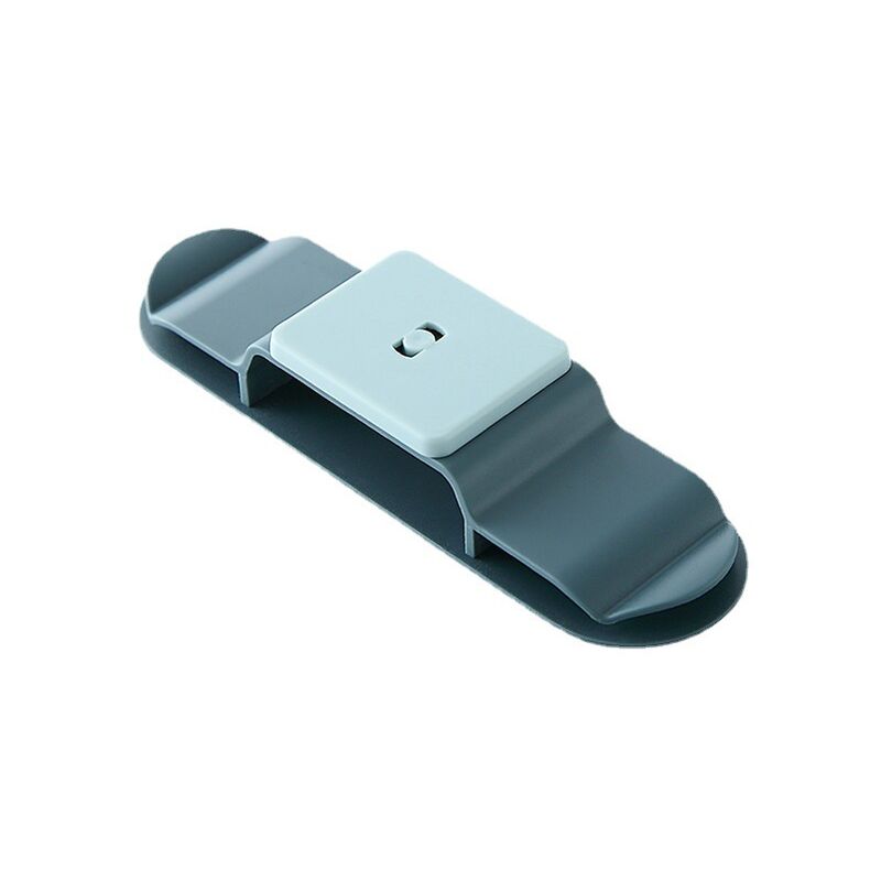 Groofoo - Multiprises Autocollant de Douille,Support de Douille d'installation sans Clou en abs pour Bureau pour la Maison (bleu)