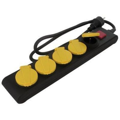 MULTIPRISES IP44 5X16A+INTER DHOME KF-FBP-05KX 3X1.5MM2