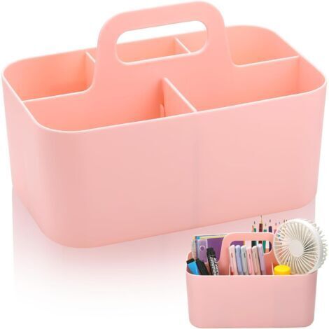 Multipurpose Plastic Storage Basket, Small Storage Basket with Handle, Durable PP Storage Baskets and Boxes, Stackable Storage Basket, Storage Basket