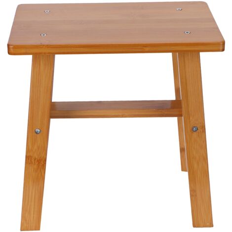 Multipurpose Small Bamboo Stool Low Stool Children Bench for Home Living Room SuppliesM Rectangle