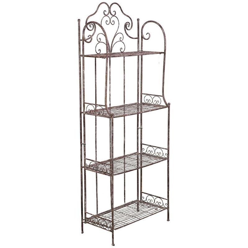 Planter plant stand flower pot holder Etagere wrought iron balcony Shelf for outdoor and indoor plants
