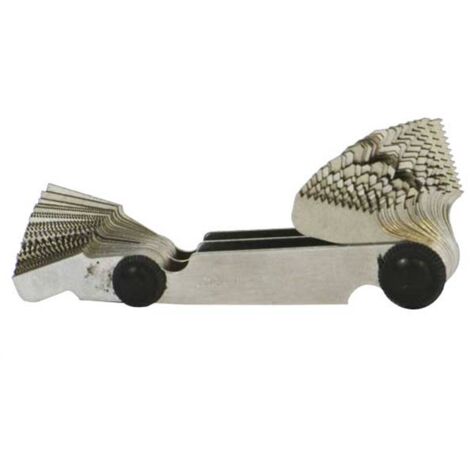 Multirex – Jauge de filetage 52 jauges – Plage de mesure 0,25 à 6 mm – Filets par pouce de 4 à 62 – Précision pour métrologie avancée