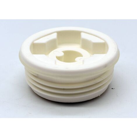 Multitanks – Bouchon mâle blanc pour fût et bidon – Filetage S56x4 – Bonde 3/4'' BSP – Polyéthylène haute densité pour étanchéité durable