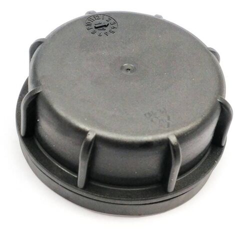 Multitanks – Bouchon plein S60X6 DIN 61 en PEHD – Étanchéité pour cuves 1000L et bidons 20L – Facile à visser avec joint en PE