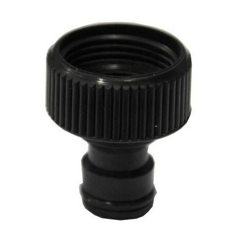 Multitanks – Nez de robinet 20x27mm femelle – Raccord taraudé 3/4' – Joint plat et torique inclus – Pour tuyau d'arrosage rapide