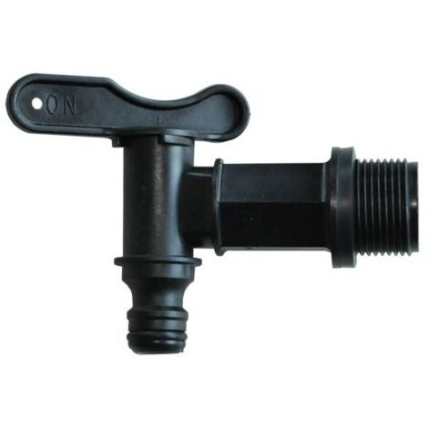 Multitanks – Robinet mâle en PEHD 3/4' – Filetage plomberie pour connexion étanche – Utilisation durable et résistante – Diamètre 2.5 cm