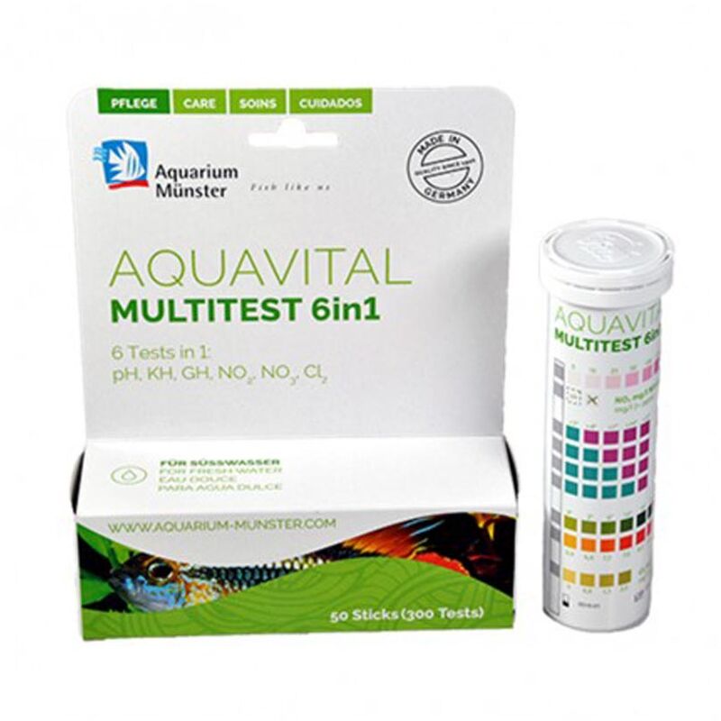 Image of Aquaristica - Multitest Aquavital Multistick di Aquarium Munster 50 Sticks