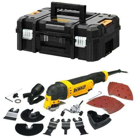 Multitool 300W DEWALT - 32 accessoires + coffret Tstak - DWE315KT