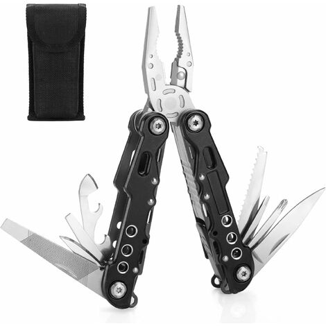 BIBURY Pinza Multiuso, Multitool in Acciaio Inox con Fodero Nylon  Portatile, Pinza Multifunzione Autobloccante, Pinza Pieghevole, Coltello  Multiuso per Esterno, Campeggio, Riparazione, Emergenza : : Fai da  te