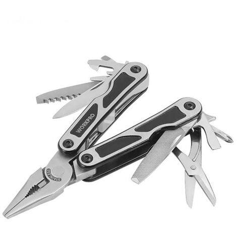 Multitool Workpro 15 in 1 acciaio inox apertura a farfalla