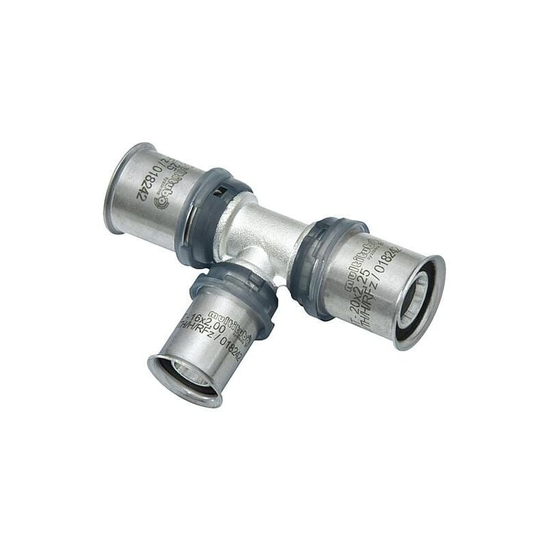 Multitubo Systems - multitubo Té à sertir, réduit Ø50-Ø32-Ø50mm, étamé