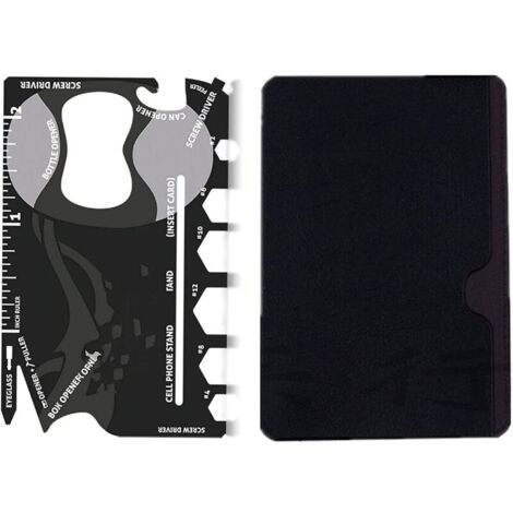 Multiutensile, 18 in 1 portautensili multifunzionale in acciaio inossidabile, multiutensile, attrezzo tascabile, apribottiglie, accessori fai da te per campeggio all'aperto da uomo