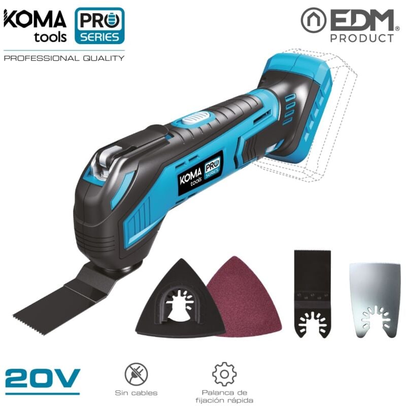 Image of 08765 multi-tool 20V (senza batteria e caricabatterie) pro series batteria edm - Koma Tools