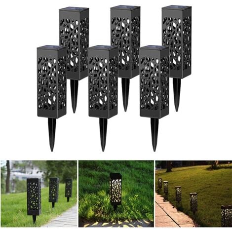 MUMU 6 Pack Solar Lights Outdoor Set
