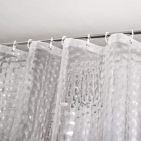 MUMU Transparent Shower Curtain 180 x 200 cm