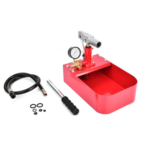 Mumusuki 1000PSI 7MPA Manuelle hydraulische Prüfpumpe Handdruckprüfgerät mit langem, spitzem Griff für Rohr- und Ventildruckprüfungen.
