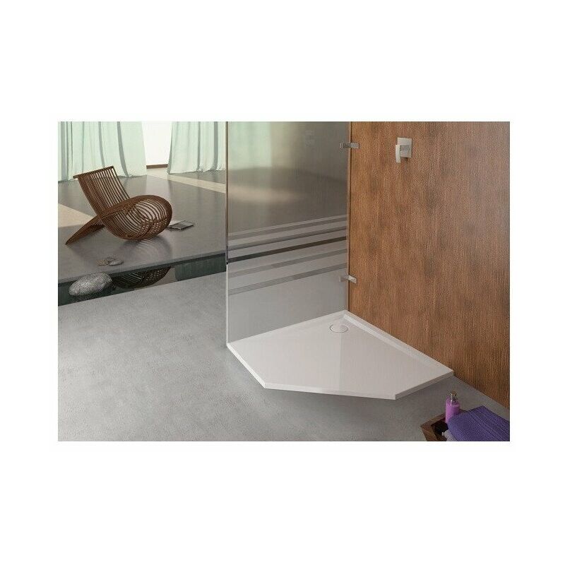 

MUNA plato de ducha pentagonal ultraplano m AR 900x900x30mm blanco
