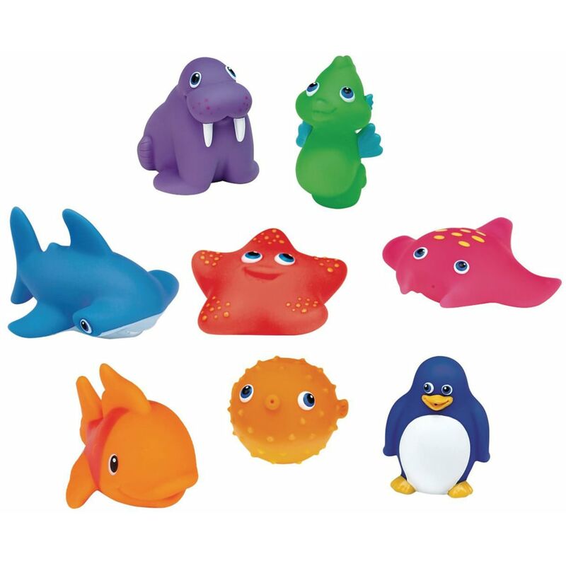 Munchkin Squirting Bath Toys Ocean 8 pcs - Multicolour