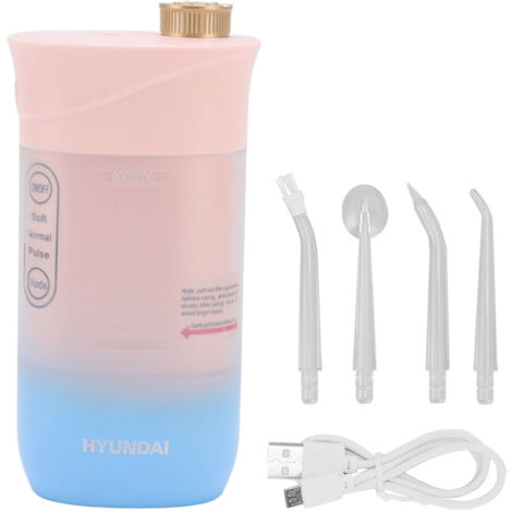 Munddusche 220 ml, 3 Modi, 4 Düsen, Tiefenreinigung, Kariesprävention, Blau