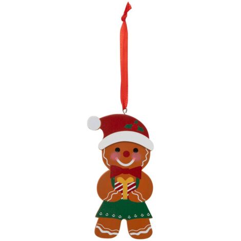 Muñeco de jengibre de madera H.10cm - Atmosphera créateur d'intérieur