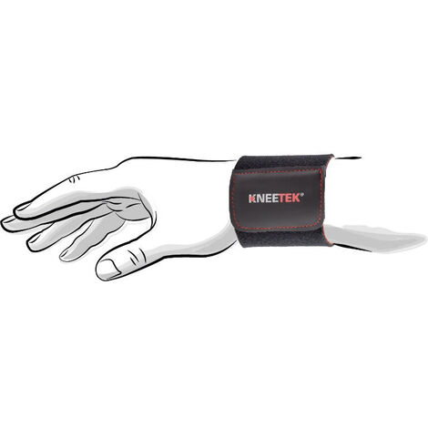 Muñequera Kneetek Negra T.U - 90100