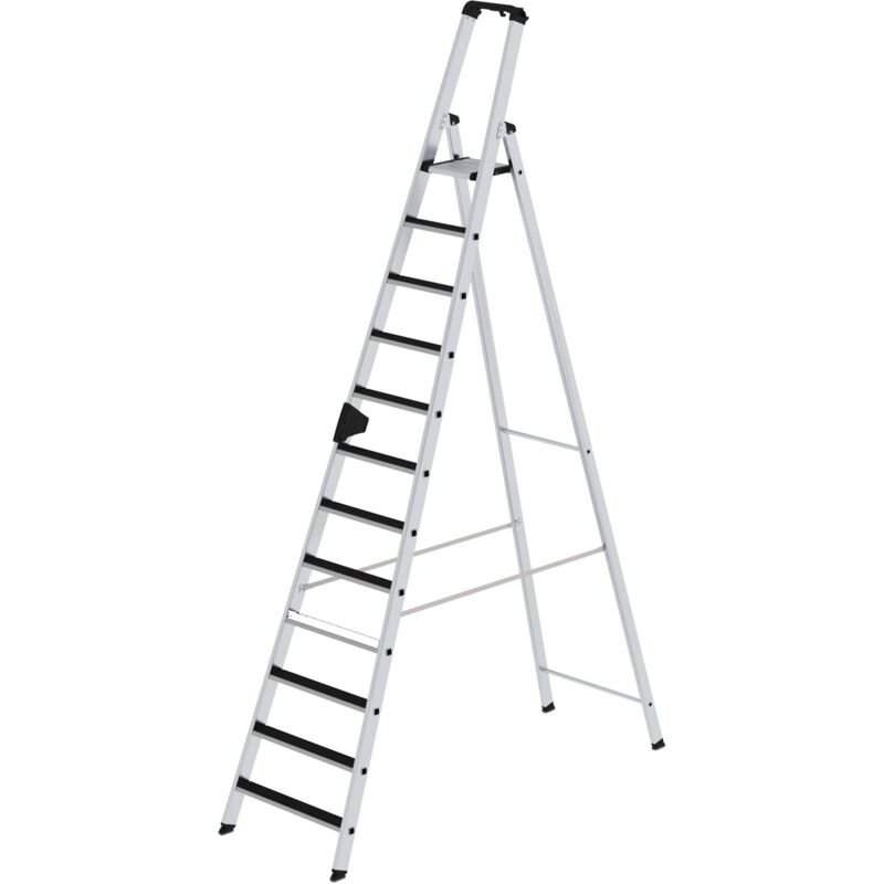 Escabeau à marches accessible d'un côté avec clip-step 12 marches - 041512 - Günzburger Steigtechnik