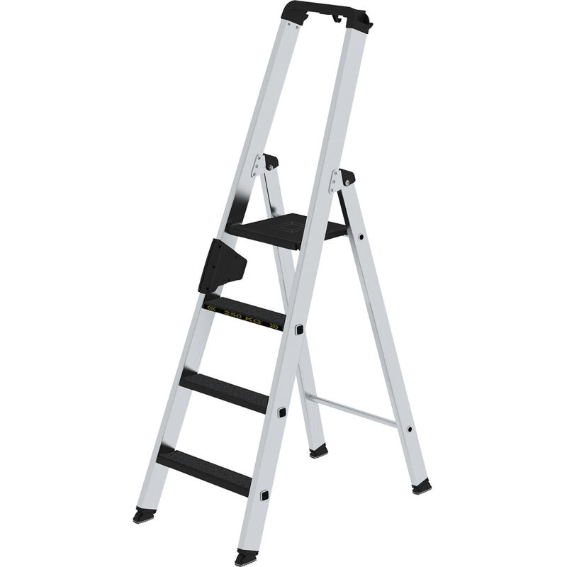 Escabeau à marches 250 kg accès unilatéral avec clip-step R13 4 marches - 042704 - Günzburger Steigtechnik