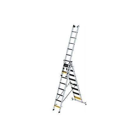 Escalera Aluminio Extensible Con Cuerda 14 Peldaños 4x4 Orework