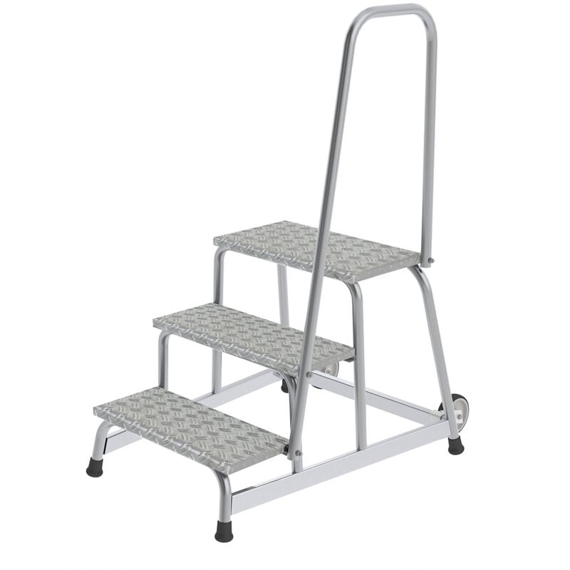 Munk - Marchepied de montage mobile, 2 roulettes pivotantes,