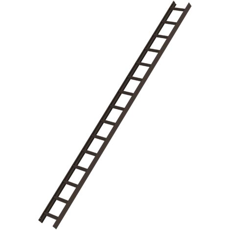 MUNK Aluminium Dachleiter 15 Sprossen braun