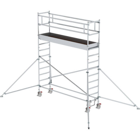 MUNK Aluminium-Rollgerüst mit Ausleger 3,00x0,75m Plattform 5,07m AH