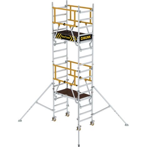 MUNK Flexxtower SG mit Sicherheitsgeländer 5,10m AH