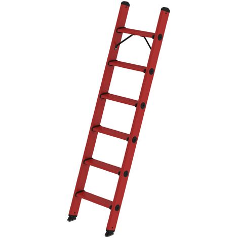 MUNK GFK- Stufen- Anlegeleiter mit 6 Stufen ohne Traverse