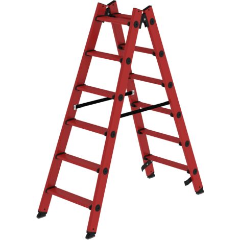 MUNK GFK- Stufenstehleiter 2x6 Stufen