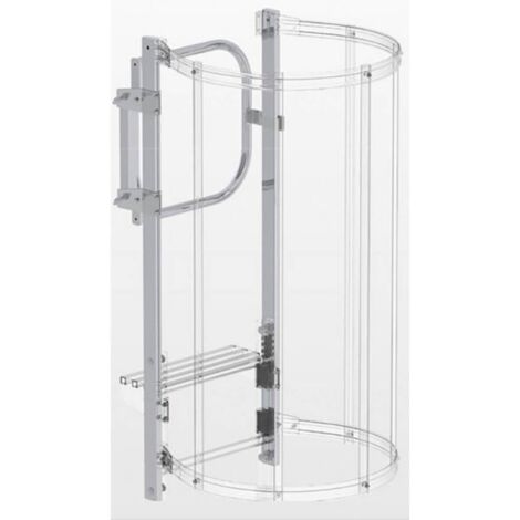 MUNK Günzburger Steigtechnik 63502 Porte de sécurité sans rail anti-pente, modèle alu-blanc à partir de 01-2010 1 pc(s)