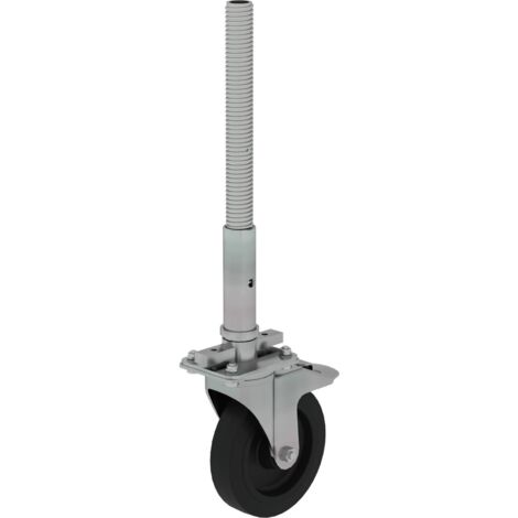 MUNK Lenkrolle mit Feststellbremse und Spindel 200mm, elektrisch leitfähig