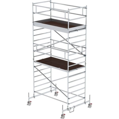 Munk Rollgerüst mit Doppelplattform 1,35x2,45m Plattform, 6,35m AH
