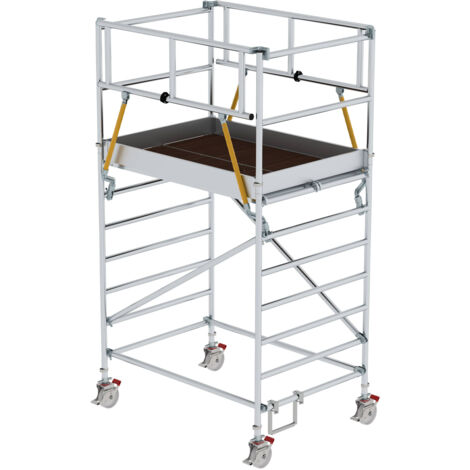 MUNK Rollgerüst SG mit Doppelplattform 1,35x1,80m Plattform 4,51m AH