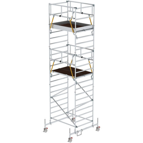 MUNK Rollgerüst SG mit Doppelplattform 1,35x1,80m Plattform 7,78m AH