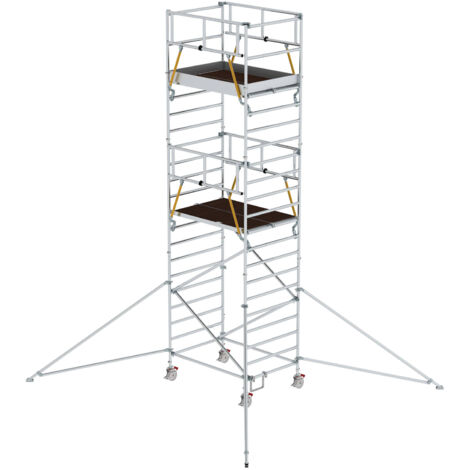 MUNK Rollgerüst SG mit Doppelplattform 1,35x1,80m und Ausleger 7,59m AH