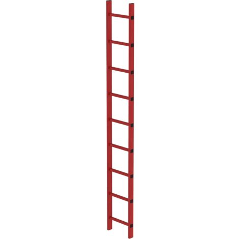MUNK Schachtleiter aus GFK 300mm breit 9 Sprossen 2,52m lang