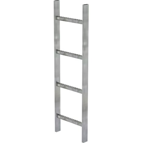 MUNK Schachtleiter Stahl verzinkt 300mm breit 4 Sprossen 1,12m lang