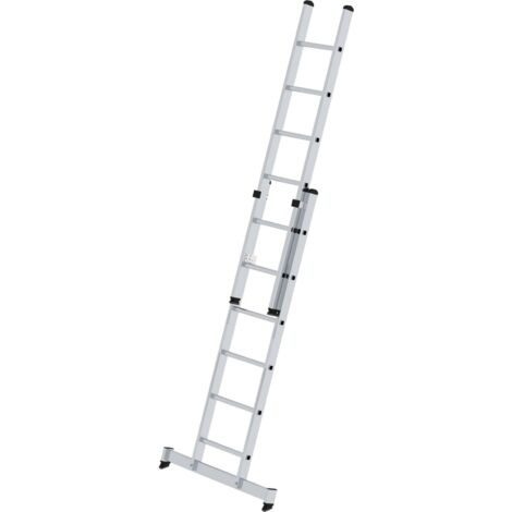 MUNK Schiebeleiter mit nivello-Traverse 2x6 Sprossen