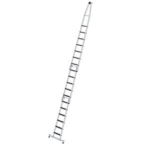 MUNK Stufen- Glasreinigerleiter 3-teilig mit clip-step R13 und nivello Traverse 6+5+7 Stufen