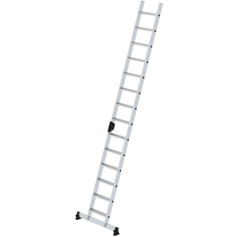 MUNK Stufenanlegeleiter mit nivello-Traverse und Ergo-Pad 14 Stufen