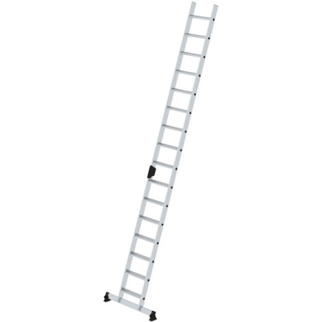 MUNK Stufenanlegeleiter mit nivello-Traverse und Ergo-Pad 16 Stufen