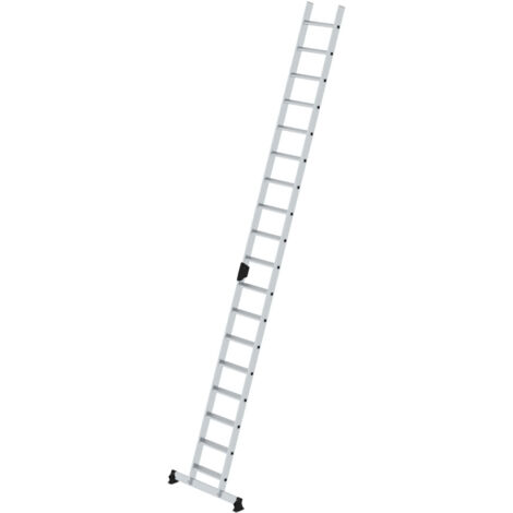 MUNK Stufenanlegeleiter mit nivello-Traverse und Ergo-Pad 18 Stufen